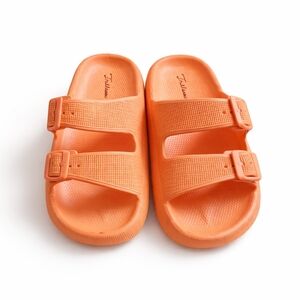 Trillium MAURA ORANGE Womens Lightweight Slide Waterproof  Sandals Size 10.